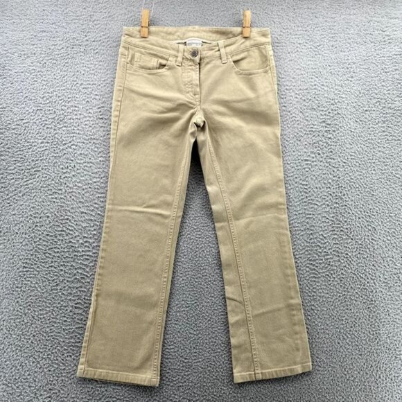 NWOT Brioni Pants Adult 8 Beige Italian Denim Jeans Cotton Stretch Casual Womens - Picture 1 of 13